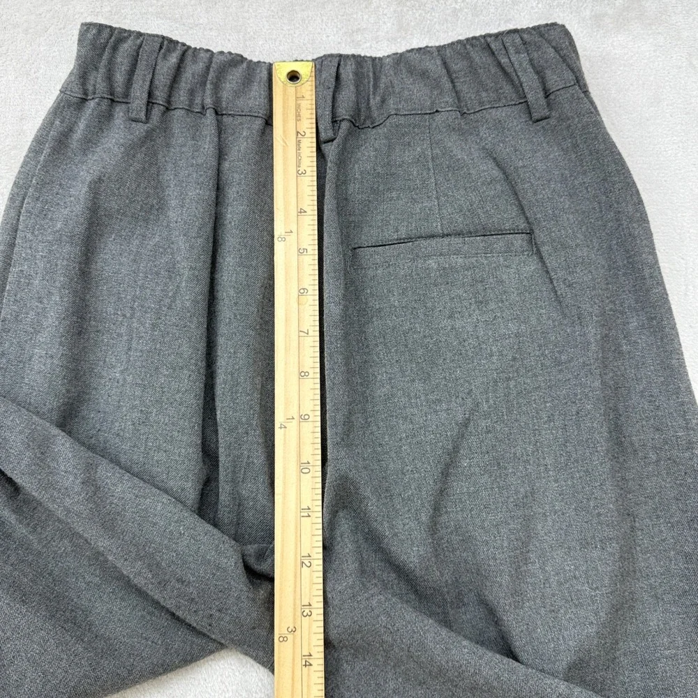 Urban Outfitters Pleated Wide Leg Trousers Women's Small Gray High Waisted Pants